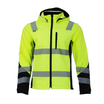 Куртка сигнальная софтшелл BRODEKS KS227, желтый/черный (S) (KS227YELLOWS)