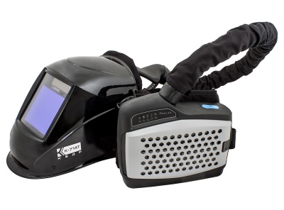 Маска сварочная КЕДР К-704Т PRO с турбоблоком черная