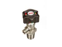 Вентиль запорный GCE 200 бар,вх./вых.25E / W21,8 DIN 6 Нар., маховик - 90 градусов, пластик. Артикул 2776006