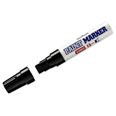 Маркер-краска MunHwa Jumbo черная, 15мм, нитро-основа, JPM15-01 Маркер-краска MunHwa Jumbo черная, 15мм, нитро-основа, JPM15-01