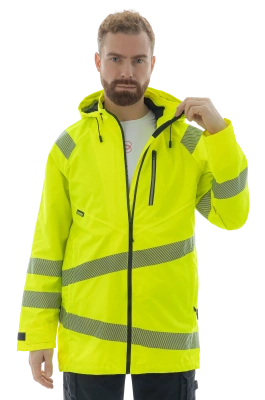 Куртка-парка сигнальная летняя BRODEKS KS223, желтый