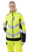 Куртка сигнальная женская BRODEKS KS229, желтый/черный