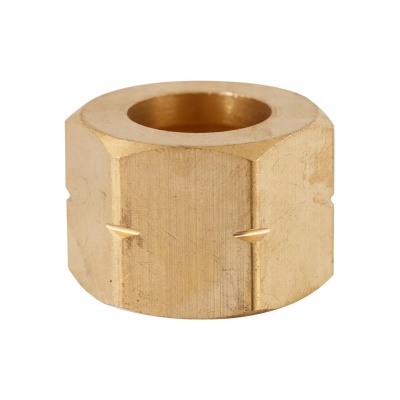 Гайка Сварог 27 СП 21,8 левая для БПО, латунь (94467) Гайка Сварог 27 СП 21,8 левая для БПО, латунь (94467)