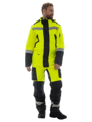 Комбинезон зимний BRODEKS KW505, желтый/черный