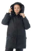 Куртка-парка зимняя женская BRODEKS KW258, черный