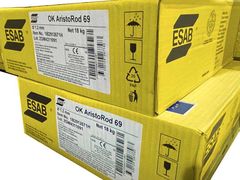 Поступление сварочной проволоки ESAB OK Aristorod 69