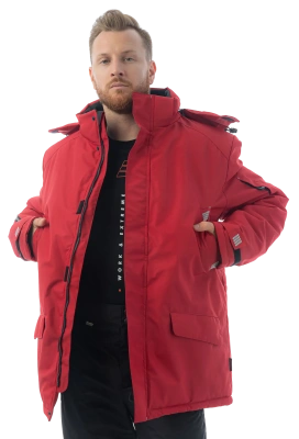Куртка-парка зимняя BRODEKS KW204, красный