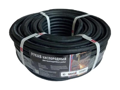 Рукав кислородный KRASS Кислород, Черный, длина бухты 40 м, внутр. диаметр 6,3 мм. Артикул 2921021 Рукав кислородный KRASS Кислород, Черный, длина бухты 40 м, внутр. диаметр 6,3 мм. Артикул 2921021