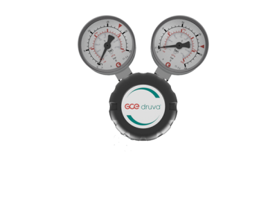 Регулятор баллонный линейный GCE Druva шестипортовый из нержавеющей стали