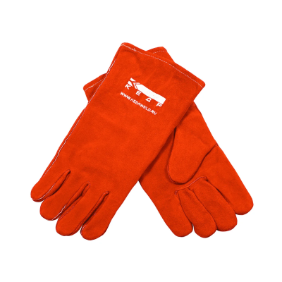 Перчатки сварочные КЕДР КС-12 КЕВЛАР, красные