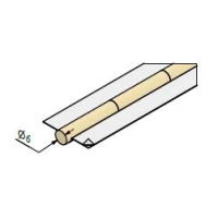 Керамическая подкладка круглая Кедр КП-6Ц (диаметр 6 мм, цилиндр, длина 600 мм)