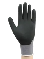 Перчатки рабочие с полимерным покрытием BRODEKS G-22 Серый/Черный