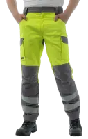 Брюки мультизащитные BRODEKS MS38-61, желтый/серый