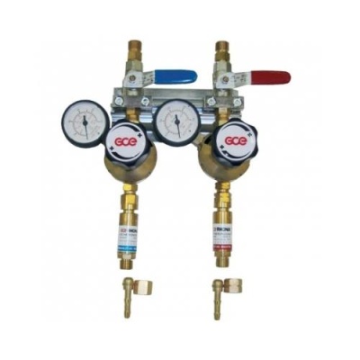 Редуктор сетевой GCE Uniset+FBA Кислород/Пропан; вх. G3/8", вых. G3/8", G3/8"LH