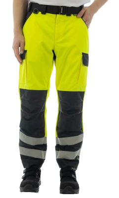 Брюки сигнальные BRODEKS KS313, желтый/черный