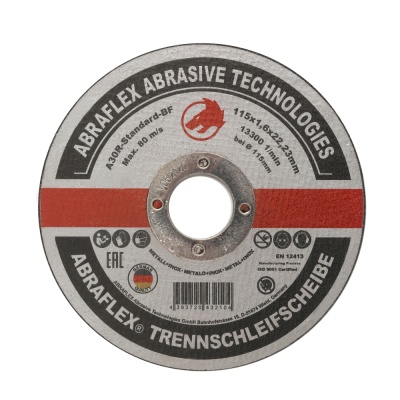 Круг отрезной Abraflex 115x1,6x22,23 A-30 Standard BF (металл+нерж.) Круг отрезной Abraflex 115x1,6x22,23 A-30 Standard BF (металл+нерж.)