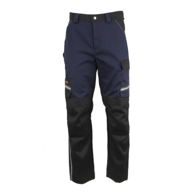 Брюки сварщика BRODEKS FS38-01, 1 класс, т.синий/черный