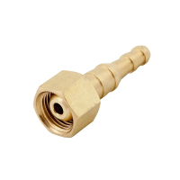 Гайка накидная Кедр G3/8 с нипелем Ø6 для горелок TIG, MIG