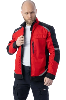 Куртка BRODEKS KS202, красный/черный
