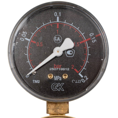 Манометр ацетиленовый KRASS 20/31,5 МПа, 63 мм, G1/4" (2190310PV)