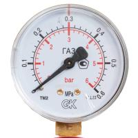 Манометр пропановый KRASS 0,3/0,6 МПа, 63 мм, G1/4"