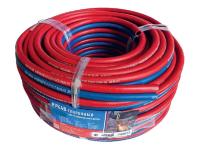Рукав спаренный KRASS Кислород / Ацетилен, Синий / Красный, длина бухты 40 м, внутр. диаметр 6,3/6,3 мм. Артикул 2931005