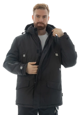 Куртка-парка зимняя BRODEKS KW204, черный