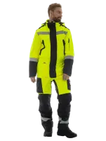 Комбинезон зимний BRODEKS KW505, желтый/черный