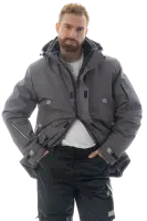 Куртка-парка зимняя BRODEKS KW204, серый