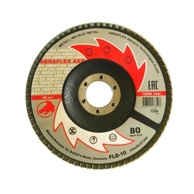 Круг лепестковый тарельчатый Abraflex FLD-10 125X22,23 (металл)