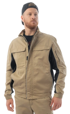 Куртка BRODEKS KS201, бежевый/черный