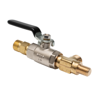 Шаровой кран с коленом GCE Dinline/Dinflow (Инертные газы) G3/8"