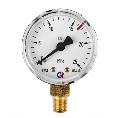 Манометр ПТК 25,0 МПа, 1/8 NPT, углекислый газ Манометр ПТК 25,0 МПа, 1/8 NPT, углекислый газ