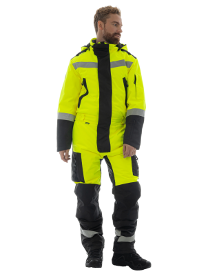 Комбинезон зимний BRODEKS KW505, желтый/черный