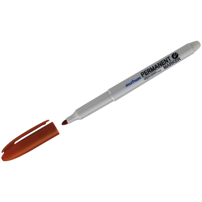 Маркер перманентный MunHwa коричневый, пулевидный, 1,5мм, FPM-13 Маркер перманентный MunHwa коричневый, пулевидный, 1,5мм, FPM-13