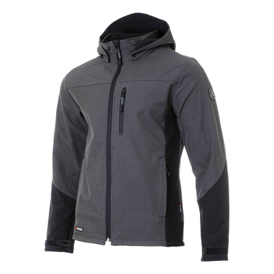 Куртка софтшелл BRODEKS KS237, серый/черный (S) (KS237GREYS)