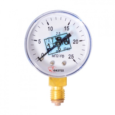 Манометр на редуктор кислородный с поверкой 25 МПа Манометр на редуктор кислородный с поверкой 25 МПа