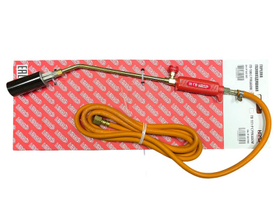 Горелка кровельная KRASS ГВ-100 (D=35 мм, L=490 мм, вентильная) + 3 метра рукава, для кабельных работ (2631001) Горелка кровельная KRASS ГВ-100 (D=35 мм, L=490 мм, вентильная) + 3 метра рукава, для кабельных работ (2631001)
