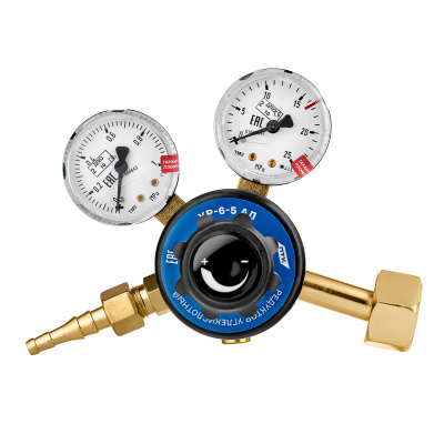 Редуктор углекислотный ПТК УР-6-5 АЛ (манометры с поверкой) (001.020.401)