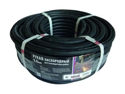 Рукав кислородный KRASS Кислород, Черный, длина бухты 40 м, внутр. диаметр 9,0 мм. Артикул 2921031 Рукав кислородный KRASS Кислород, Черный, длина бухты 40 м, внутр. диаметр 9,0 мм. Артикул 2921031