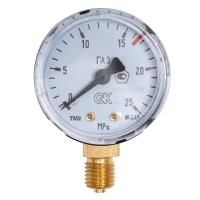 Манометр ацетиленовый KRASS 16,5/25,0 МПа, 50 мм, М12х1,5