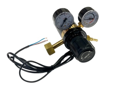 Регулятор для углекислоты и аргона KRASS У 30 КРП с встроенным подогревателем 36V