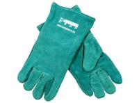 Перчатки сварочные КЕДР КС-15 ЛЮКС, зеленые