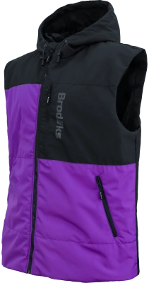 Жилет утепленный Brodeks URBAN KW133, фиолетовый/черный