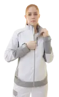 Куртка рабочая женская BRODEKS KS228, белый/серый
