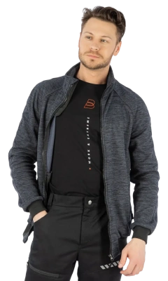 Толстовка флисовая BRODEKS KS241 cation, серый