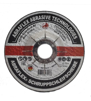 Круг зачистной Abraflex 125x6x22,23 A-24 Standard BF (металл)