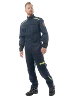 Комбинезон сварщика BRODEKS FS58-01, 1 класс, т.синий/черный