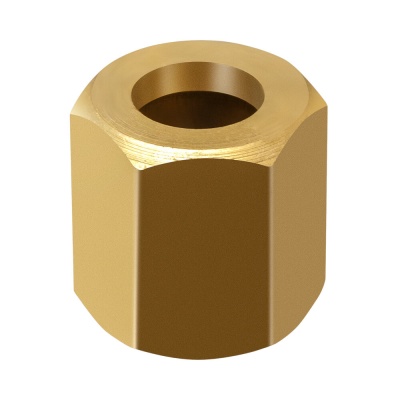 Гайка накидная ПТК М12х1,25, латунь Гайка накидная ПТК М12х1,25, латунь
