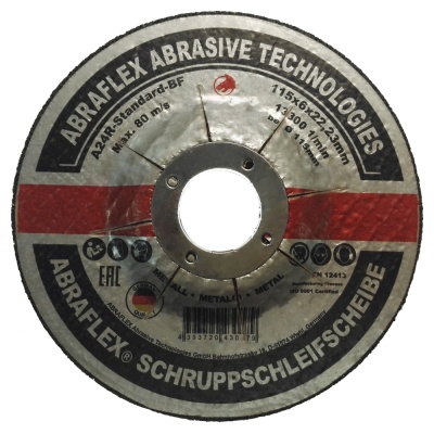Круг зачистной Abraflex 115x6x22,23 A-24 Standard BF (металл)